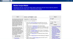 Desktop Screenshot of mobileanalystwatch.blogspot.com