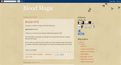 Desktop Screenshot of bloodmagiczine.blogspot.com