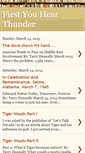 Mobile Screenshot of firstyouhearthunder.blogspot.com