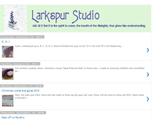 Tablet Screenshot of larkspur-studio.blogspot.com