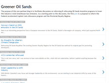 Tablet Screenshot of greeneroilsands.blogspot.com