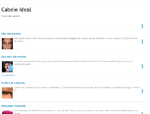 Tablet Screenshot of cabeloideal.blogspot.com