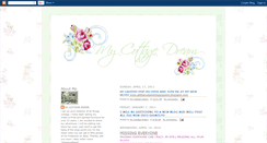 Desktop Screenshot of mycottagedream.blogspot.com