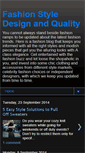 Mobile Screenshot of fashionstyledesignquality.blogspot.com