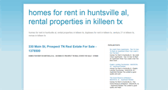 Desktop Screenshot of homesforrentinhuntsvilleal.blogspot.com