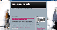 Desktop Screenshot of erasmusconarte.blogspot.com