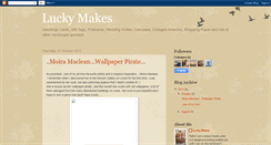Desktop Screenshot of luckymakes.blogspot.com