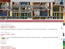 Tablet Screenshot of cantuccioletterario.blogspot.com