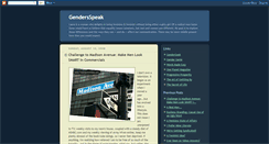 Desktop Screenshot of gendersspeak.blogspot.com