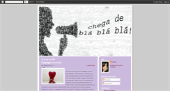 Desktop Screenshot of chegadeblabla.blogspot.com