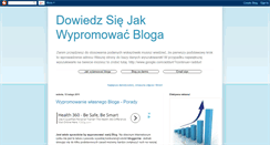 Desktop Screenshot of jakwypromowacbloga.blogspot.com