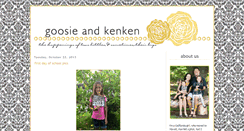 Desktop Screenshot of goosieandkenken.blogspot.com