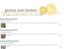 Tablet Screenshot of goosieandkenken.blogspot.com