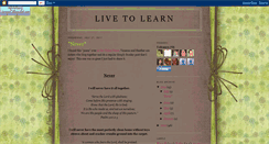 Desktop Screenshot of livingtolearn84.blogspot.com