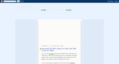 Desktop Screenshot of guitarprostuff.blogspot.com