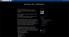 Desktop Screenshot of liderazgo-pedro.blogspot.com