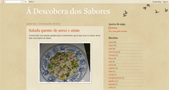 Desktop Screenshot of descobertadesabores.blogspot.com