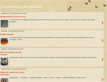 Tablet Screenshot of descobertadesabores.blogspot.com