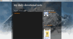 Desktop Screenshot of mydailydevote.blogspot.com