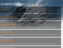 Tablet Screenshot of mydailydevote.blogspot.com