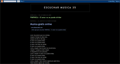 Desktop Screenshot of escucharmusica-35.blogspot.com