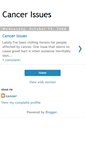 Mobile Screenshot of cancerissues.blogspot.com