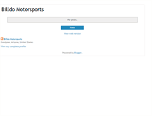 Tablet Screenshot of billdomotorsports.blogspot.com