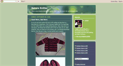 Desktop Screenshot of natureknitter.blogspot.com