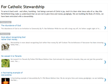 Tablet Screenshot of forcatholicstewardship.blogspot.com