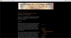 Desktop Screenshot of culinarywhore.blogspot.com
