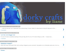 Tablet Screenshot of dorky-crafts.blogspot.com