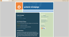 Desktop Screenshot of polandpigs.blogspot.com