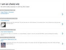 Tablet Screenshot of iamoncheezwiz.blogspot.com