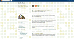 Desktop Screenshot of exoticpetsblog.blogspot.com