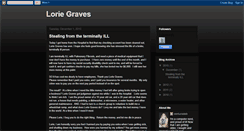 Desktop Screenshot of loriegraves.blogspot.com