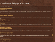 Tablet Screenshot of crescimentoadventista.blogspot.com