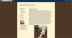 Desktop Screenshot of mercifulheartsfarm.blogspot.com