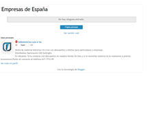 Tablet Screenshot of empresasdeespana.blogspot.com
