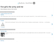 Tablet Screenshot of fivegirlsthearmyandme.blogspot.com