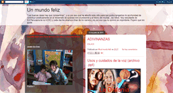 Desktop Screenshot of felizfelizunmundofelizfeliz.blogspot.com