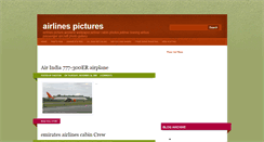 Desktop Screenshot of airlinespics.blogspot.com