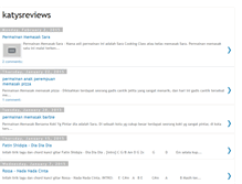 Tablet Screenshot of katysreviews.blogspot.com