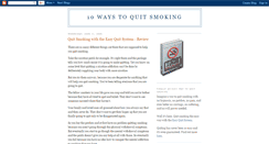 Desktop Screenshot of 10-ways-to-quit-smoking.blogspot.com