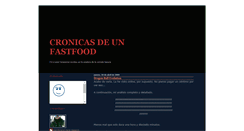Desktop Screenshot of cronicasdeunfastfood.blogspot.com