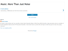 Tablet Screenshot of musicmorethanjustnoise.blogspot.com