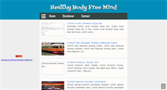 Desktop Screenshot of healthybodyfreemind.blogspot.com