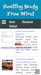 Mobile Screenshot of healthybodyfreemind.blogspot.com