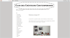 Desktop Screenshot of clubdescreateurscontemporains.blogspot.com