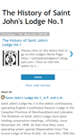 Mobile Screenshot of historyofsaintjohnslodgeno1.blogspot.com