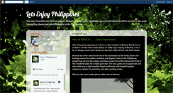 Desktop Screenshot of letsenjoyphilippines.blogspot.com